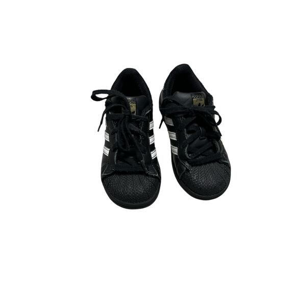 Adidas Original Superstars - Unisex Toddler Sneakers / Shoes - Lace Up - size 9 - Picture 3 of 7